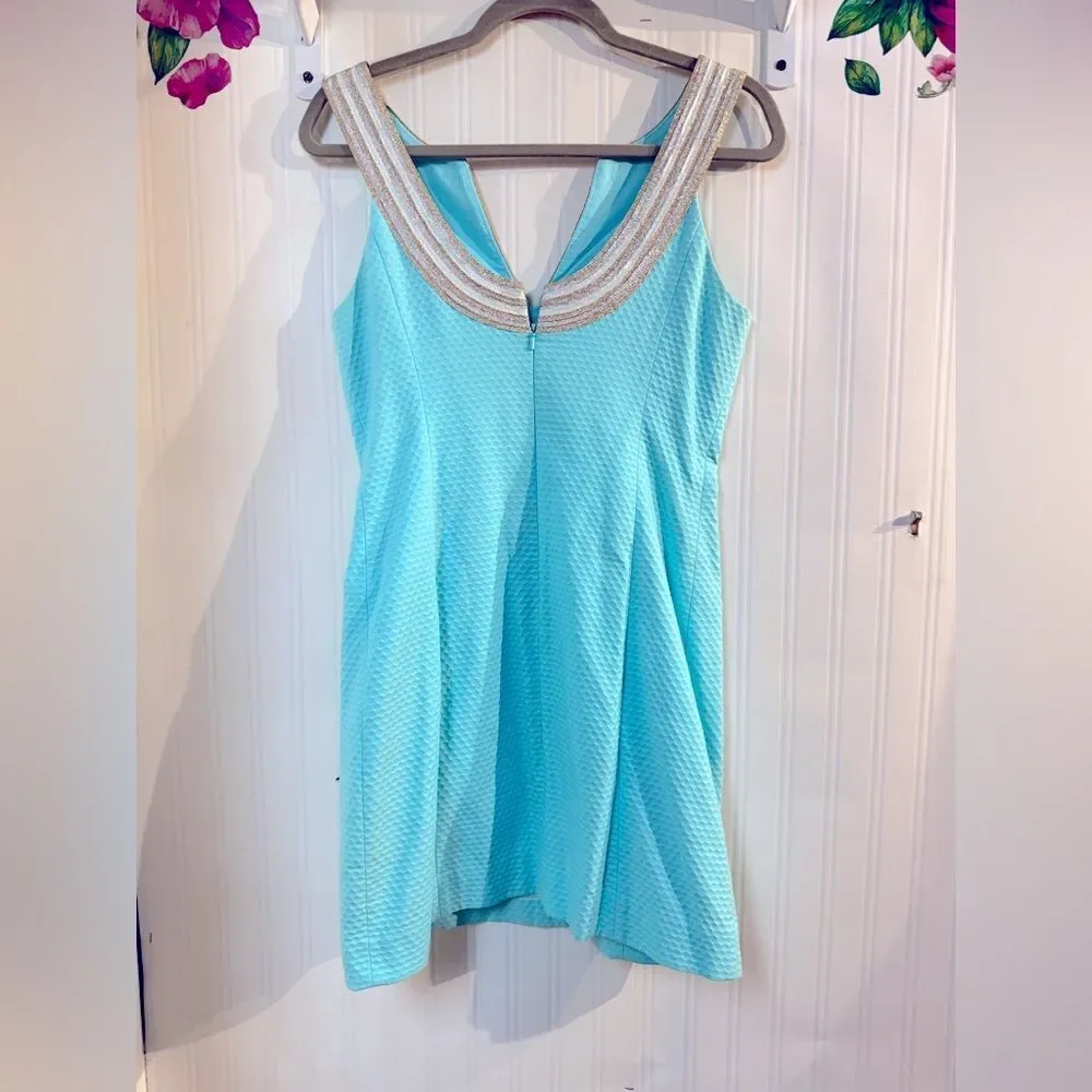 Lilly Pulitzer Dresses Lilly Pulitzer‎ Valli Shift Dress Serene Blue Sz 2